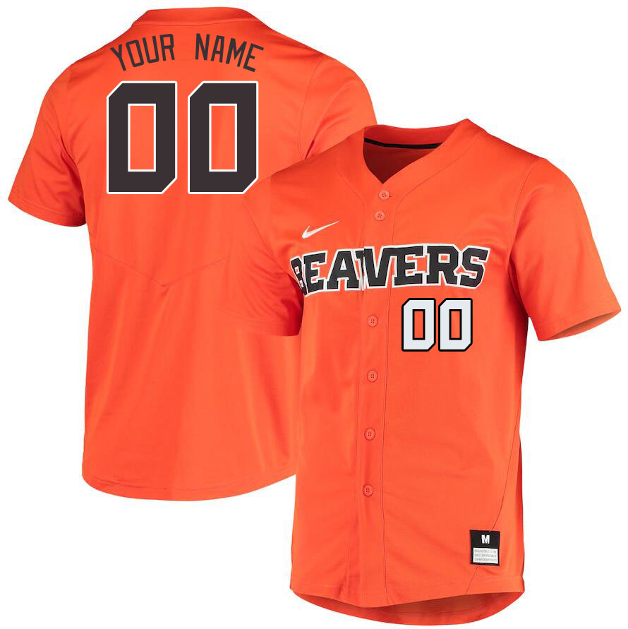 Custom Oregon State Beavers Name And Number College Baseball Jerseys Stitched-Orange